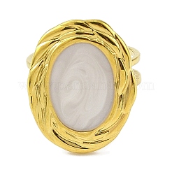 Кольца-манжеты из нержавеющей стали 304 с эмалью для женщин&nbsp;RJEW-F166-47G-02