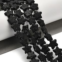 Бусы из натуральной лавы G-G175-I15-01