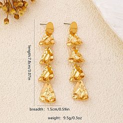 Серьги-гвоздики с кисточками из сплава самородков FS-WGA2C32-01