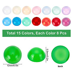 Cabochons en résine translucide&nbsp;RESI-SC0001-38A