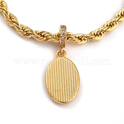 Овальная эмаль из сплава с браслетами с подвесками девственницы марии BJEW-L652-19-G