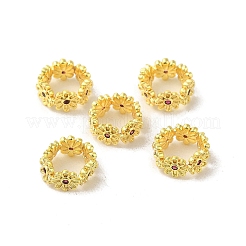 Perline a foro largo a forma di girasole&nbsp;KK-B088-01C-02G