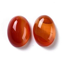 楕円形の天然カーネリアンカボション  染め＆加熱  20x15x6mm&nbsp;G-K020-20x15mm-05