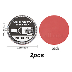 2шт 3d алюминиевые наклейки на автомобиль&nbsp;DIY-GF0005-81A