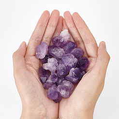 Необработанные грубые бусины из натурального аметиста G-WH0016-35