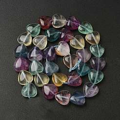 Нити натуральных зеленых фиолетово-желтых флюоритовых бусин G-NH0048-A01-01