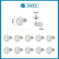 50 шт. фурнитура для сережек-гвоздиков из нержавеющей стали 304 STAS-UN0055-11