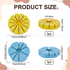 2 pezzo di jig per saldatura in vetro 3D in legno verniciato a spruzzo in 2 colori&nbsp;DIY-BC0017-76