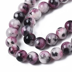 Hebras de cuentas de piedras preciosas de jade persa teñidas naturales&nbsp;G-R271-8mm-XP13