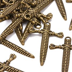 Тибетский стиль металла кинжал подвески MLF1306Y