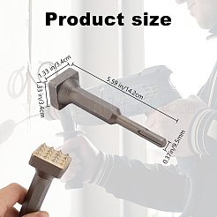 Embout de douille à tête carrée en alliage pour marteau perforateur&nbsp;TOOL-WH0006-002