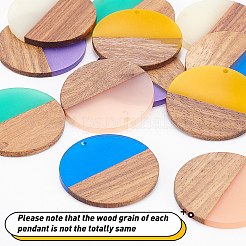 Наборы для изготовления деревянных висячих серег своими руками DIY-OC0006-92
