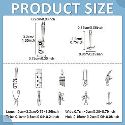 50шт 10 стиля подвески из сплава в тибетском стиле FIND-YW0007-18