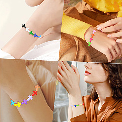 560шт 16 цвета непрозрачные акриловые бусины&nbsp;SACR-PA0001-01