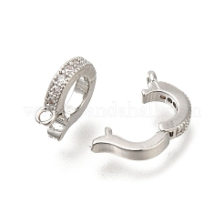 Покрытие стойки латунь микро паве прозрачный кубический цирконий усилитель укороченные поручни KK-F883-12P