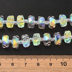 Прозрачные стеклянные бусины гальваническим пряди&nbsp;EGLA-P062-01A