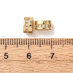 Messing Micro Pave klare Zirkonia Folie Charms&nbsp;KK-K422-17G