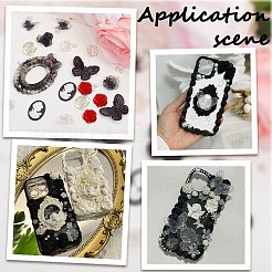 DIYジュエリー作りの発見キット  樹脂とプラスチックのカボションを含む  プラスチックペンダントとイミテーションパールビーズ  ミックスカラー  4~72x4~53.5x2~10mm&nbsp;DIY-SC0024-47