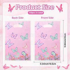 Одноразовые подарочные пакеты из бумаги с принтом бабочек&nbsp;ABAG-WH20006-22C