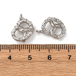 Латунные микро проложить кубического циркония подвески KK-P308-07P