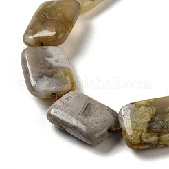 Природные бамбуковых листьев агат бисер нитей G-NH0014-E01-01