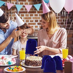 30шт прямоугольные бархатные мешочки TP-PH0001-21B