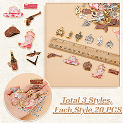 3 комплект из 3 подвесок из сплава в стиле ковбойского запада&nbsp;FIND-PH0029-20