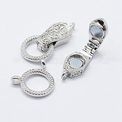 ZOPJUMA Lot De 15 Fermoirs Magnétiques Bijoux – Aimants Puissants Plaqué Or Blanc Pour Colliers, Bracelets Et Création DIY