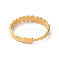 Ионное покрытие (IP) 304 нержавеющая сталь слово регулируемые кольца&nbsp;RJEW-D006-18G