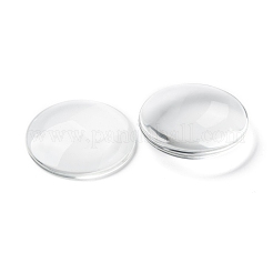 Прозрачные стеклянные кабошоны&nbsp;X-GGLA-R026-45mm