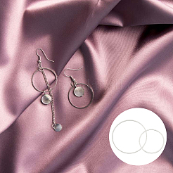 80 шт. 8 стиля латунных звеньевых колец&nbsp;KK-AN0001-13