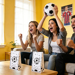 15 sachet de papier à motif football pour pâtisserie&nbsp;ABAG-TA0002-32A