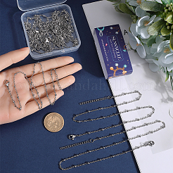 12 шт. 304 нержавеющая сталь спутниковое ожерелье цепи&nbsp;NJEW-SC0001-27