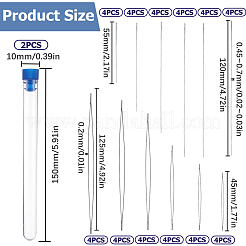 48шт. набор стальных игл для бисероплетения 12-х видов TOOL-SC0001-50