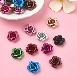 50шт 10 цвета алюминиевые бусины ALUM-YW0001-06B