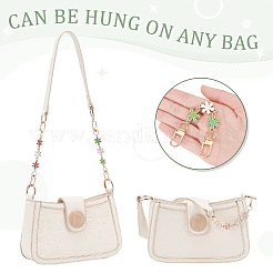 Удлинители ремешка для кошелька из пластиковой эмали с цветочным звеном&nbsp;FIND-AB00033