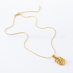 3 шт. винтажные ожерелья из нержавеющей стали с тройным ромбом для женщин IX5959