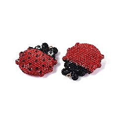 Handgefertigte große Anhänger aus Polymerclay und Strass&nbsp;FIND-Q123-01C