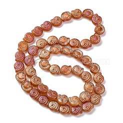 Стеклянные бусины с гальваническим покрытием &nbsp;EGLA-F164-FR03