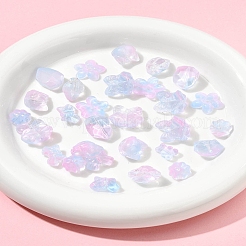 120 шт. 8 вида прозрачных стеклянных бусин-спрей&nbsp;GLAA-FS0002-26