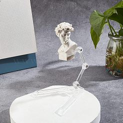 プラモデルおもちゃ組み立てホルダー  鉄製のネジとナット付き  透明  7.8x9x0.75cm&nbsp;ODIS-WH0025-21