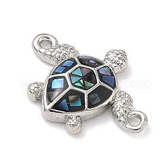 Подвески-соединители в виде черепахи из латуни с эмалью&nbsp;KK-H534-03P-01