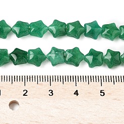 Окрашенные нити из натурального малайзийского нефрита в виде звездочек&nbsp;G-Z080-A01-05