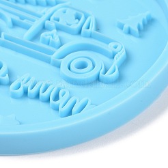 Елочный шар с подвеской грузовик силиконовые Молды&nbsp;DIY-K051-23