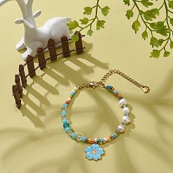 Браслет из сплава эмали сакуры BJEW-JB08850