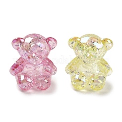 УФ-покрытие прозрачные радужные переливающиеся акриловые бусины TACR-R001-08A