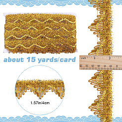 Кружевная лента с цветочной пайеткой из полиэстера OCOR-WH0078-109B