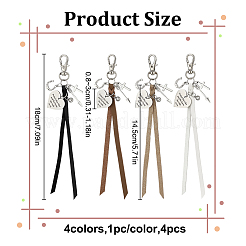 4 шт. искусственный кожаный шнур седло подвеска украшение HJEW-DR00187
