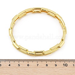 Браслеты из латуни с прозрачным кубическим цирконием в микропаве&nbsp;BJEW-S168-01G