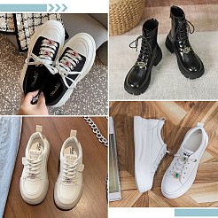 10 Stück 5 Farben Messing Strass Schuhdekoration&nbsp;FIND-GF0007-26